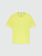 Lime short-sleeve cotton jersey T-shirt