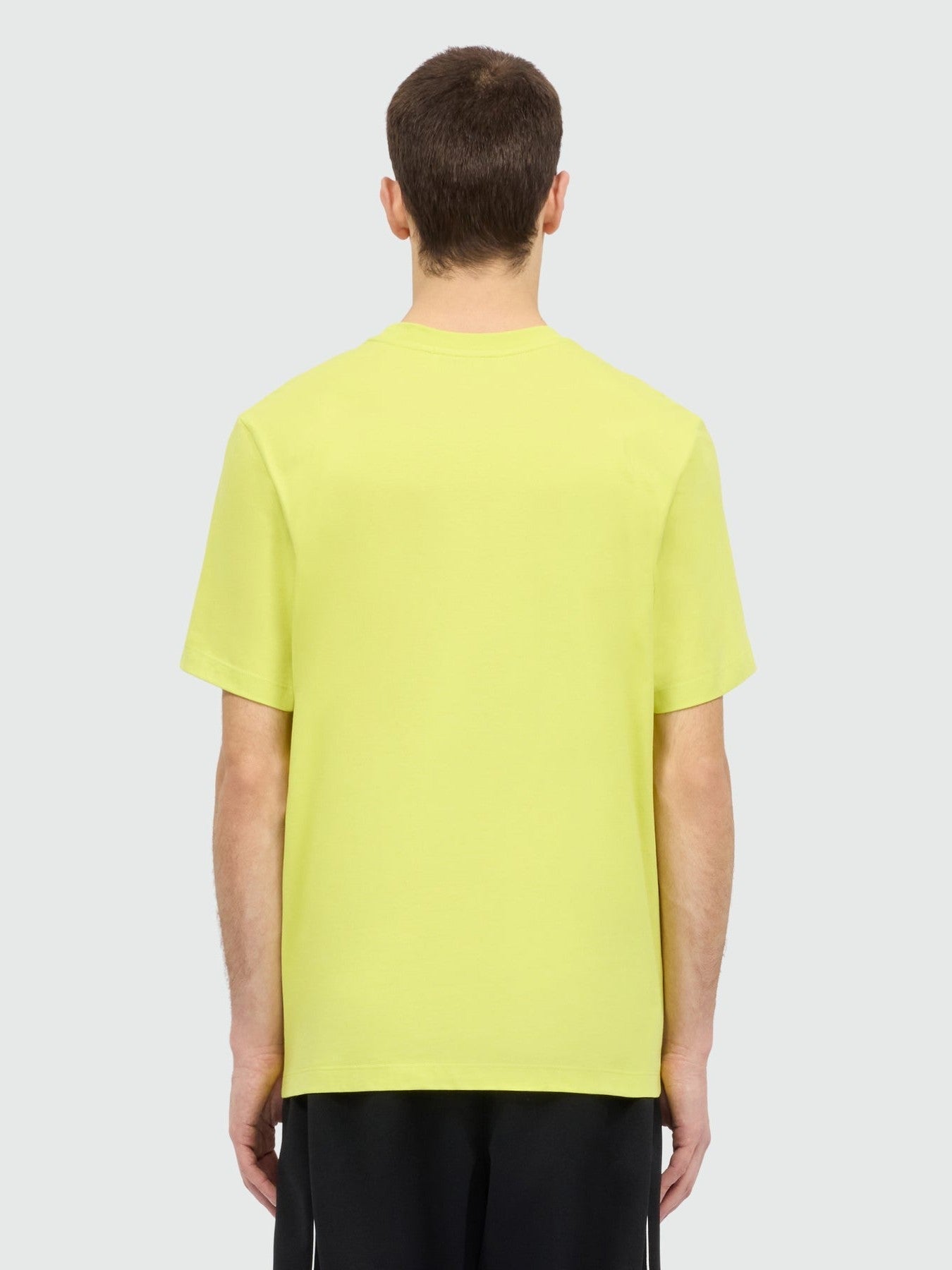 Lime short-sleeve cotton jersey T-shirt
