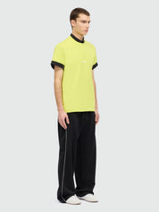 Lime short-sleeve cotton jersey T-shirt