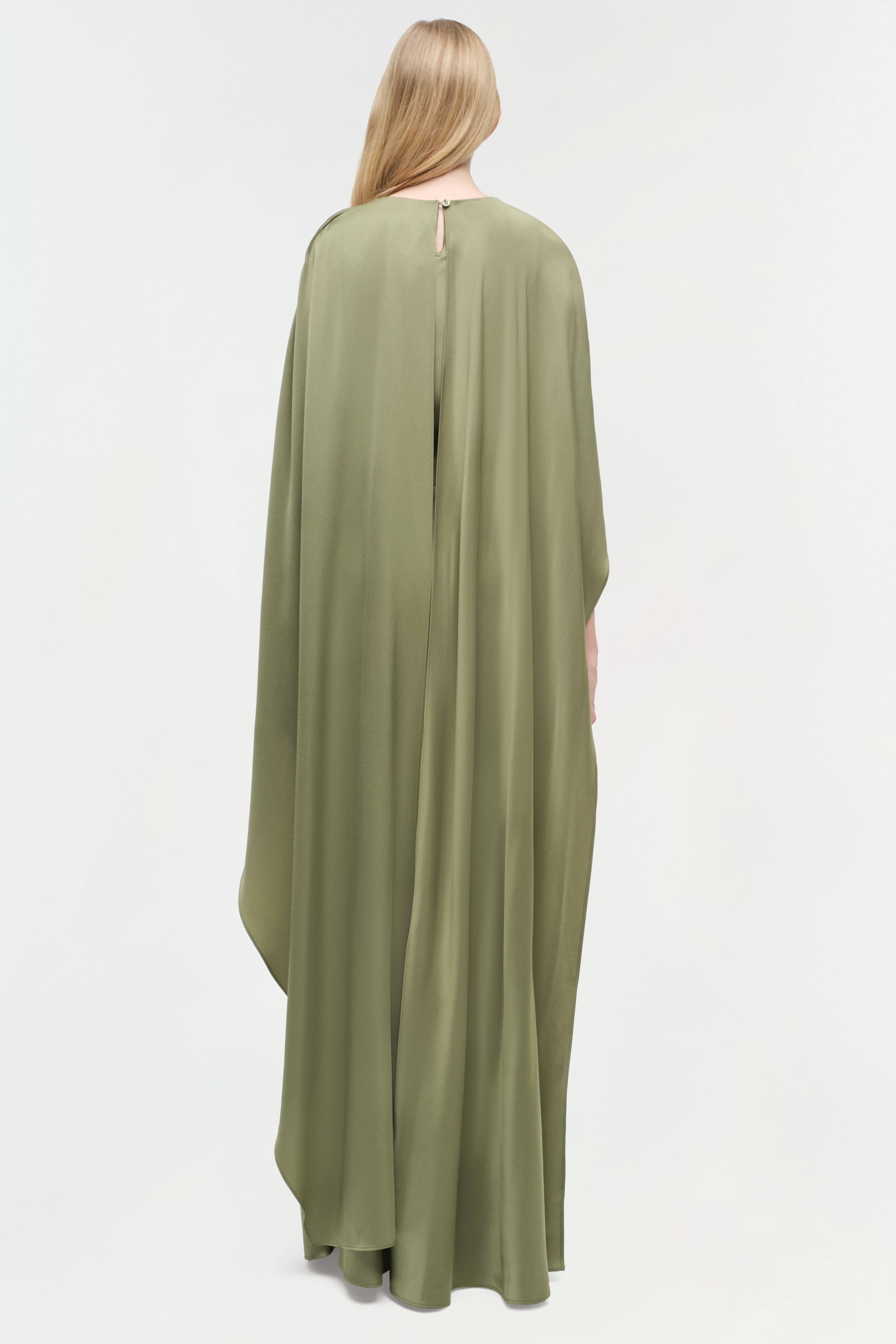 IZEL SATIN CAPE GOWN