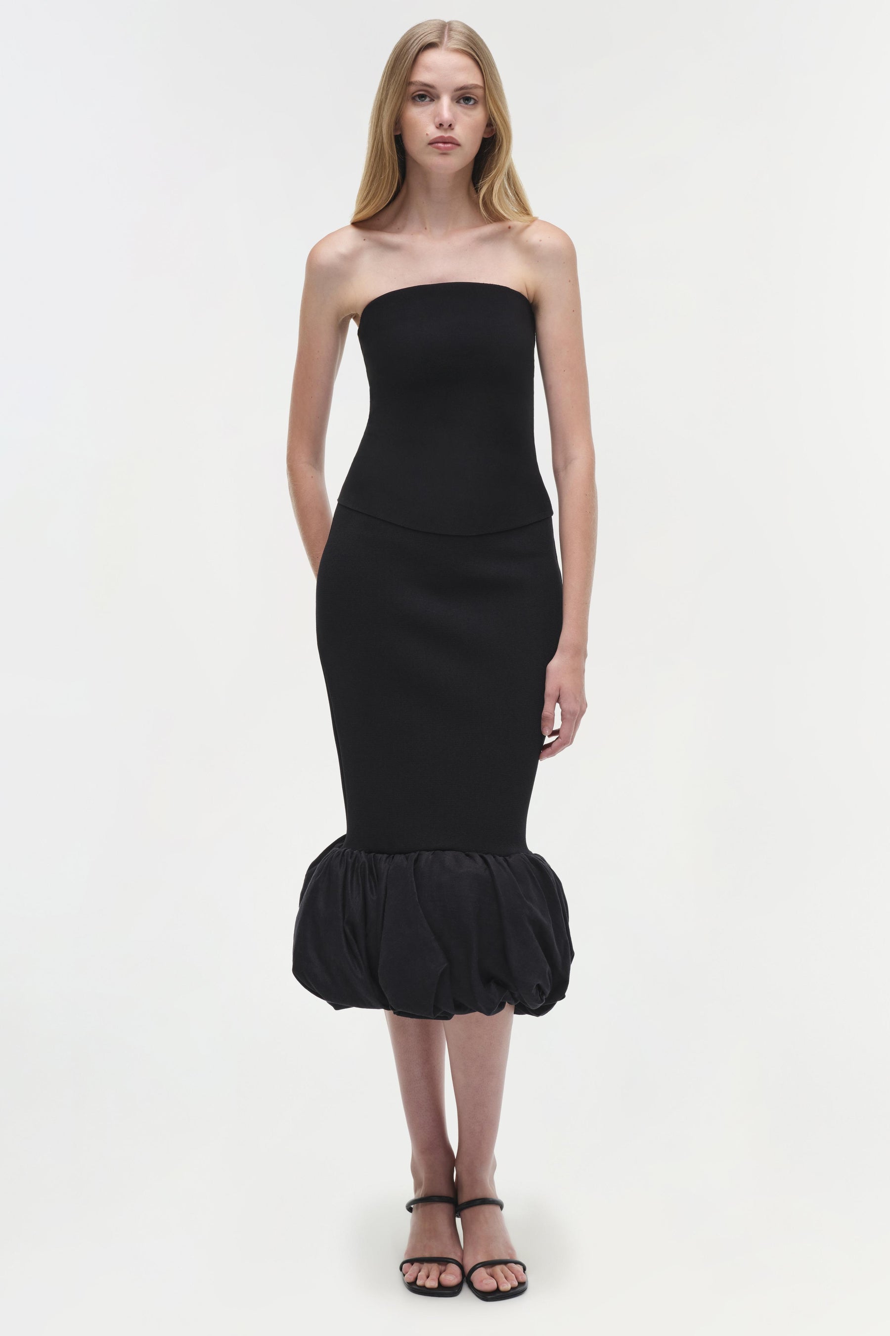 Camille Linen Knit Midi Skirt