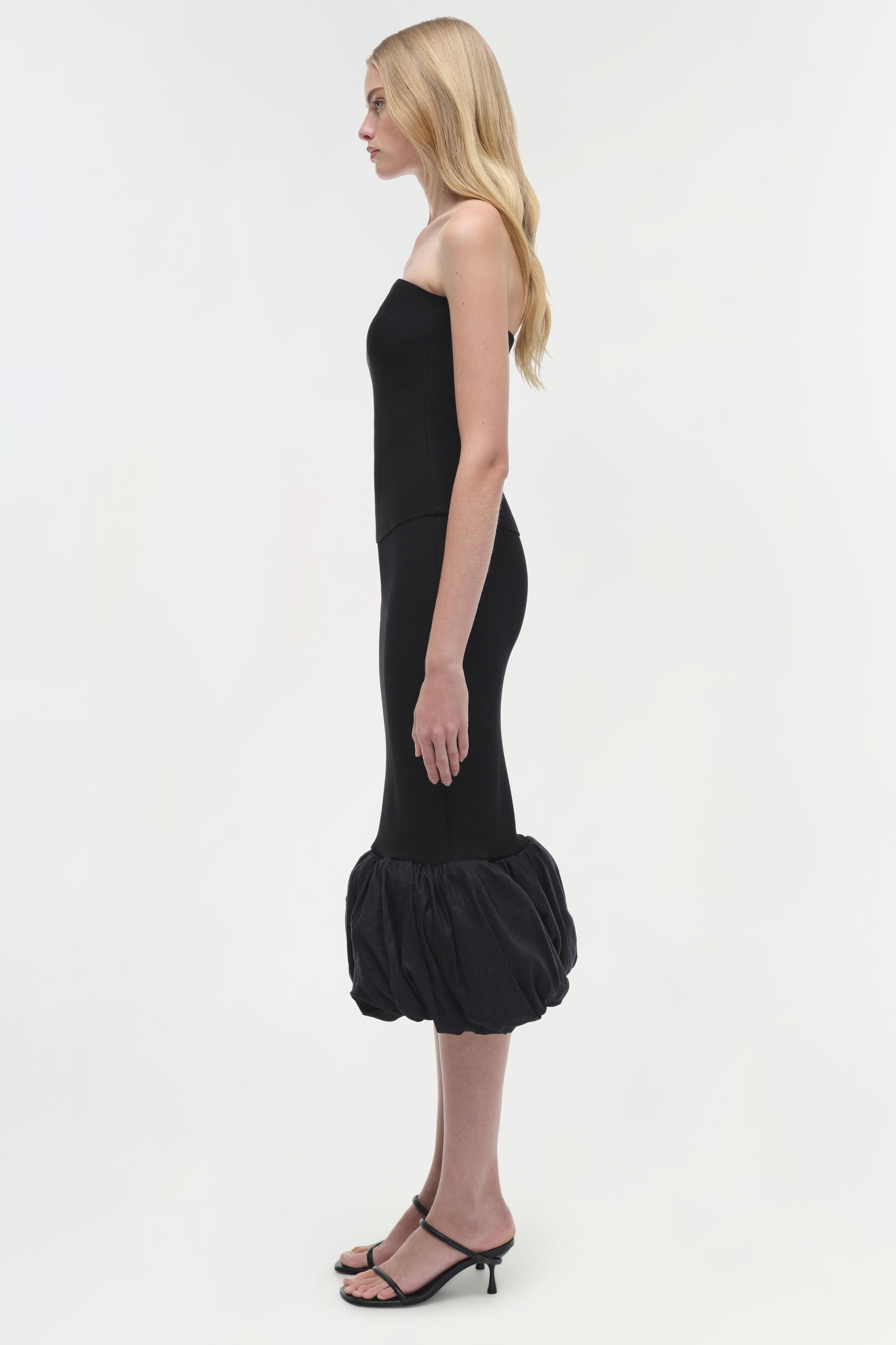 Camille Linen Knit Midi Skirt