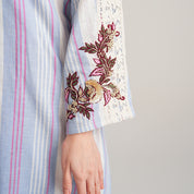 LAVENDER KAFTAN WITH EMBROIDERY