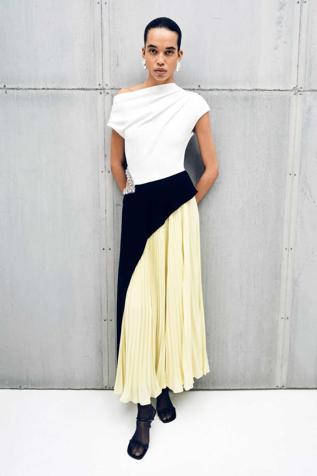 ANDROMEDA EMBELLISHED MIDI DRESS