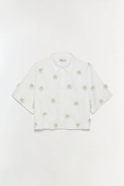 COSMO EMBELLISHED CAMP SHIRT