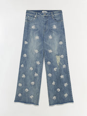 Jude wide crop jean