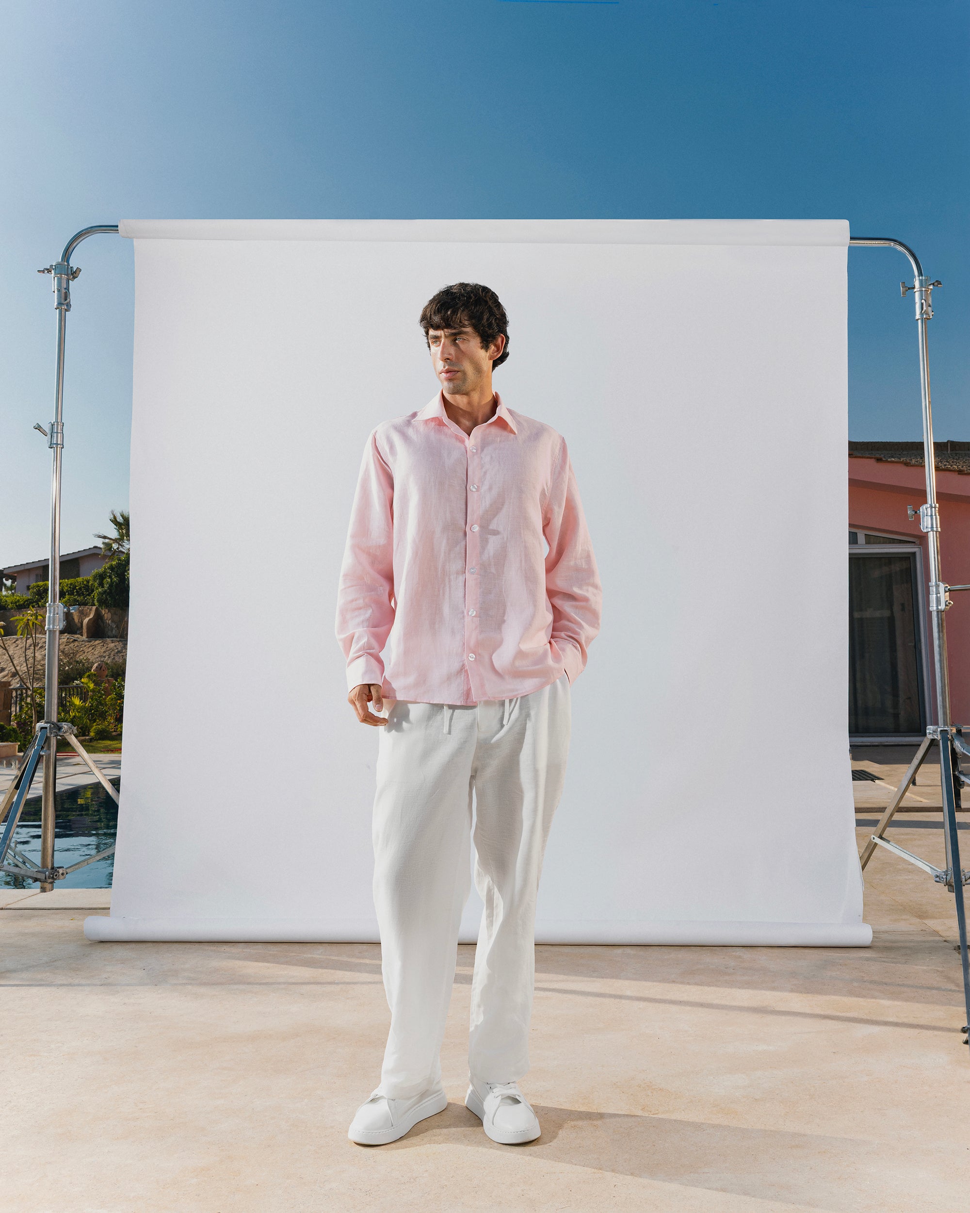 Light pink long sleeve shirt solmare