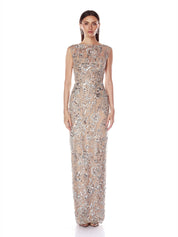 Violet silver maxi dress