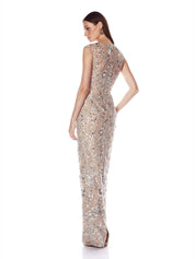 Violet silver maxi dress