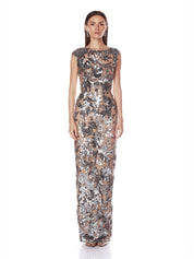 Violet silver maxi dress