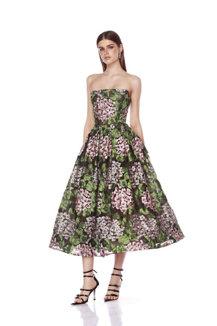 KATE STRAPLESS MIDI DRESS