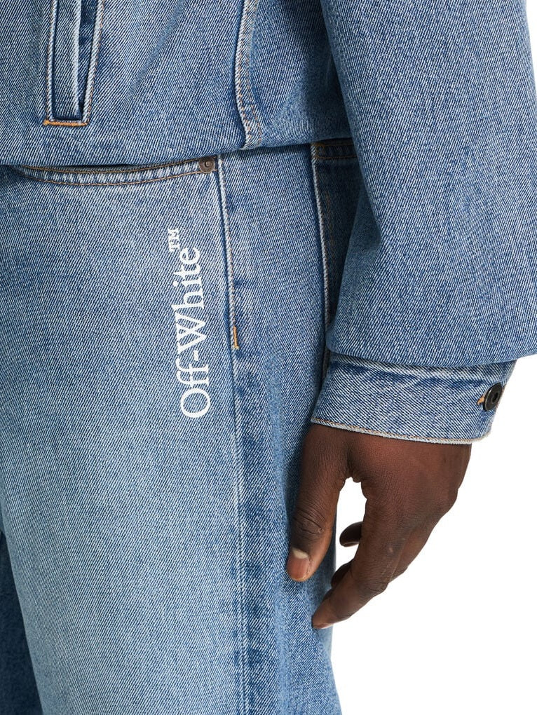 Half arrow slim relaxed jeans