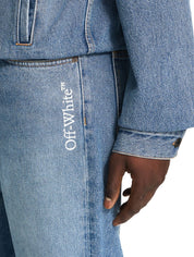 Half arrow slim relaxed jeans