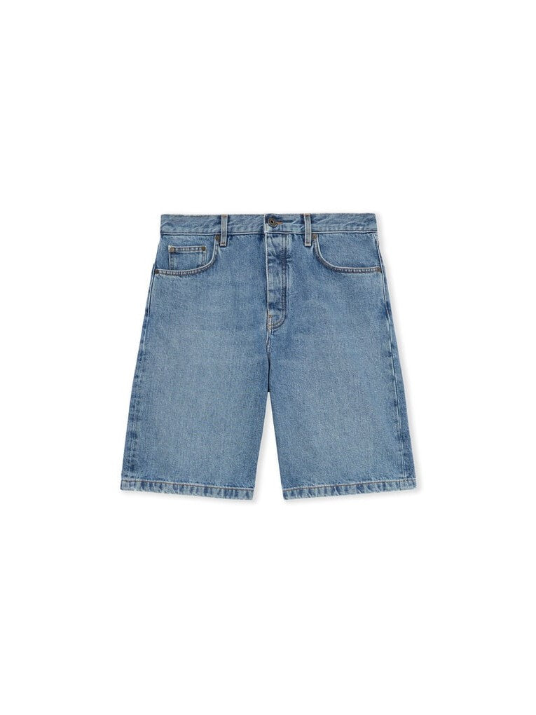 Half arrow denim shorts