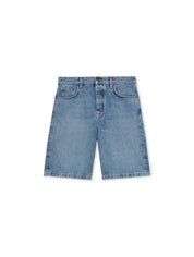 Half arrow denim shorts