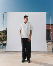 Short sleeve white shirt solmare