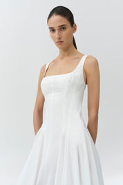 Hally cotton bubble midi dress