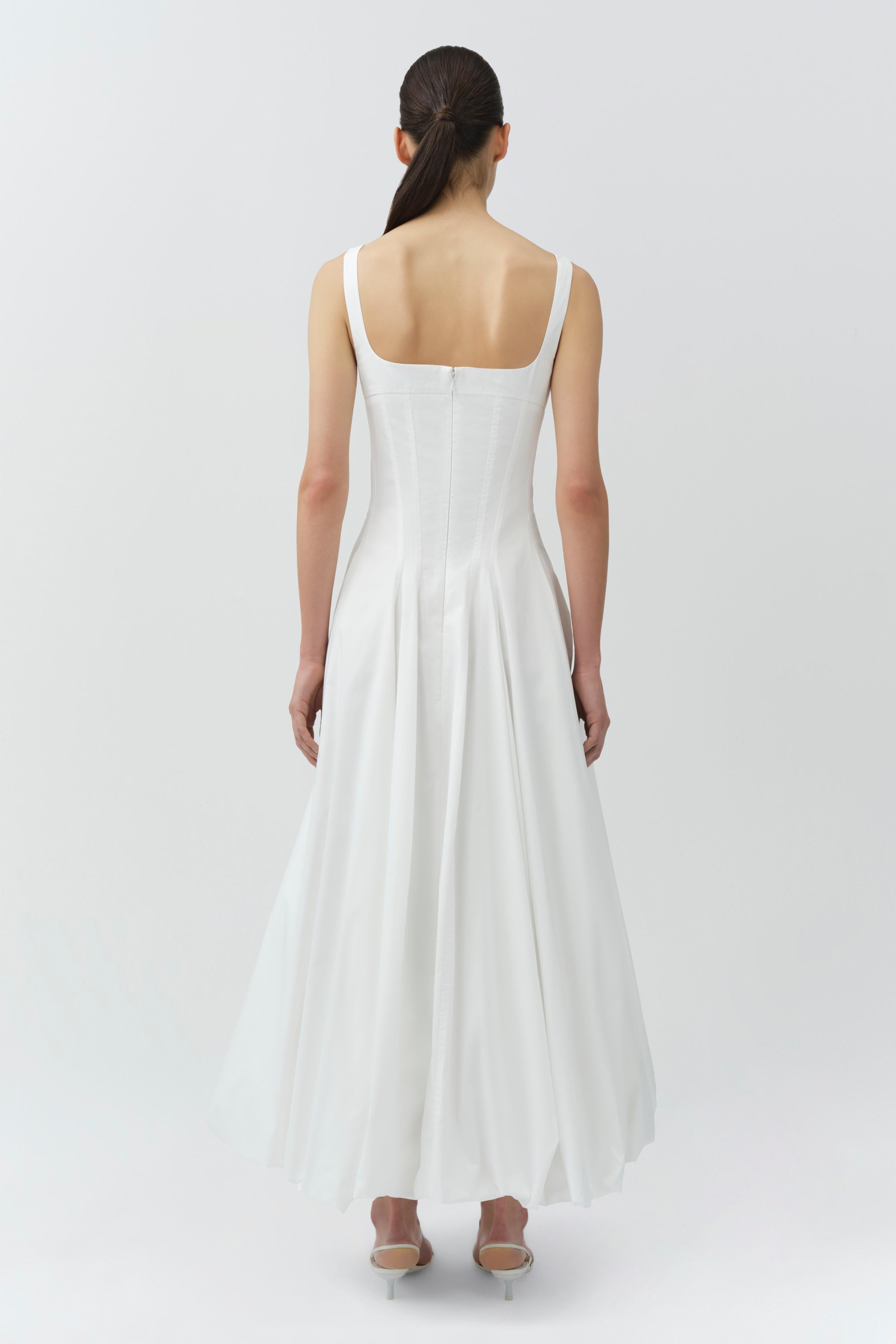 Hally cotton bubble midi dress