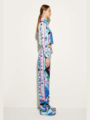 Woman woven trousers