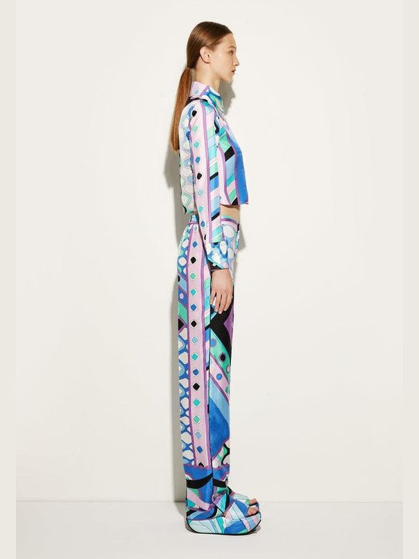 Woman woven trousers