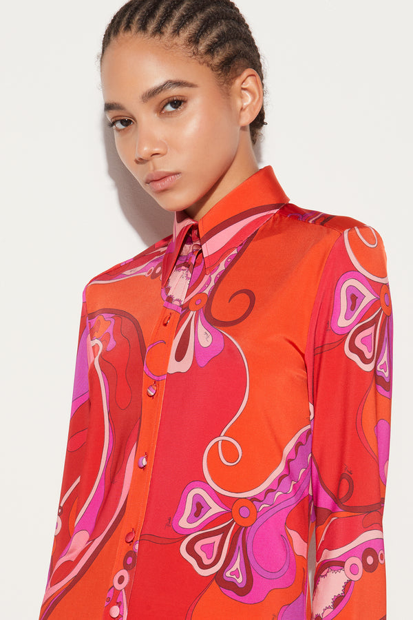 Orchid Print Shirt