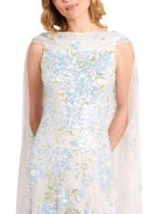 Wisteria sequin ankle gown