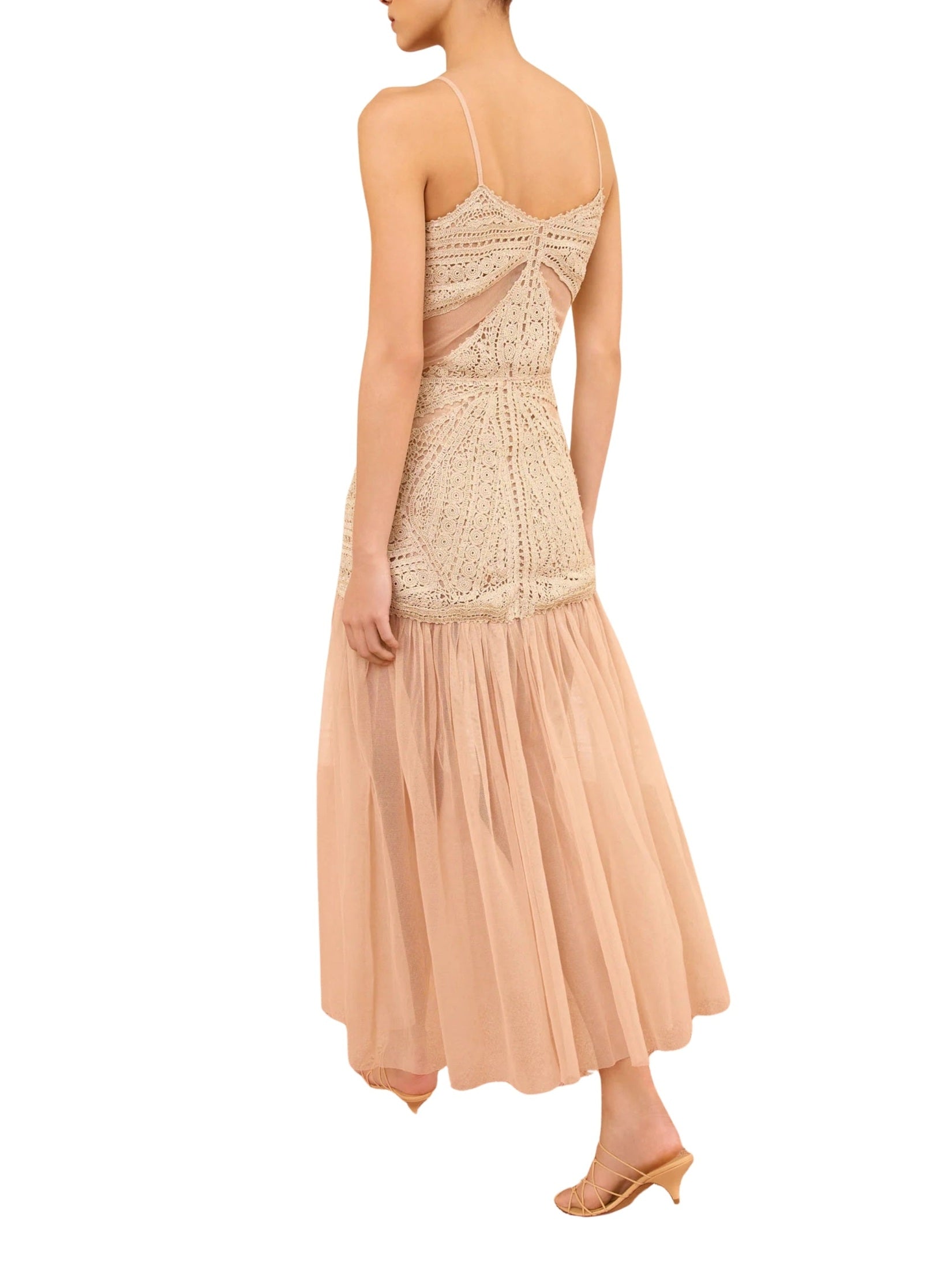 Araminta crochet & tulle skirt