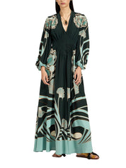 Long camerino dress (placee) blooming tulip placee
