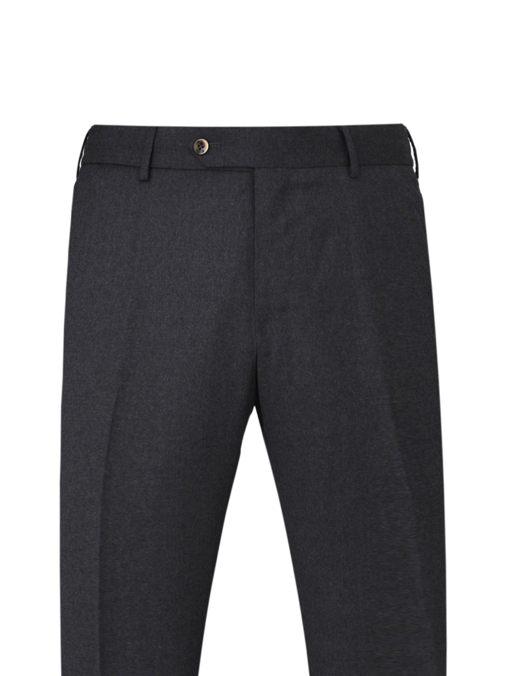 Pantalone slim flat front diagonal pockets elastic waistband with drawstring unfinished b.