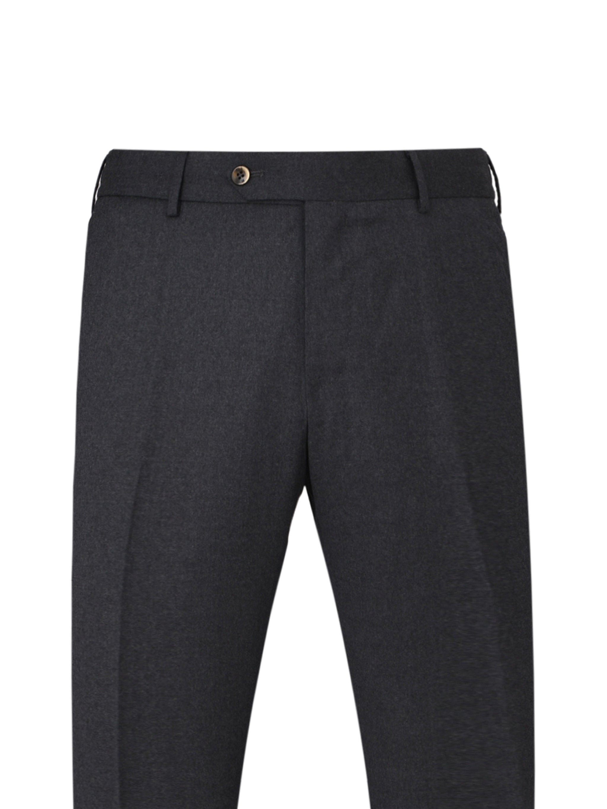 Pantalone slim flat front diagonal pockets elastic waistband with drawstring unfinished b.