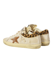 Super-Star Leather Sneakers with Horsy Leo Collar