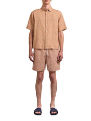 Castro linen shirt s/s angra madeira print