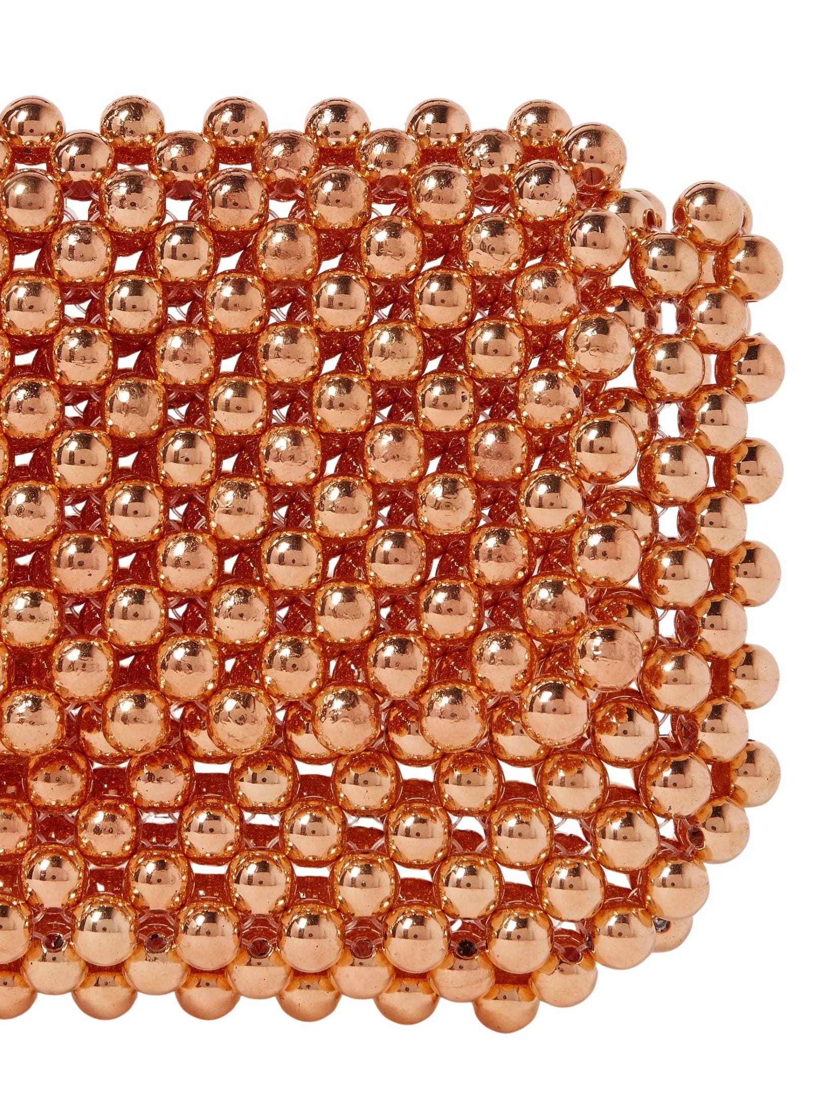 Rose gold clover clutch