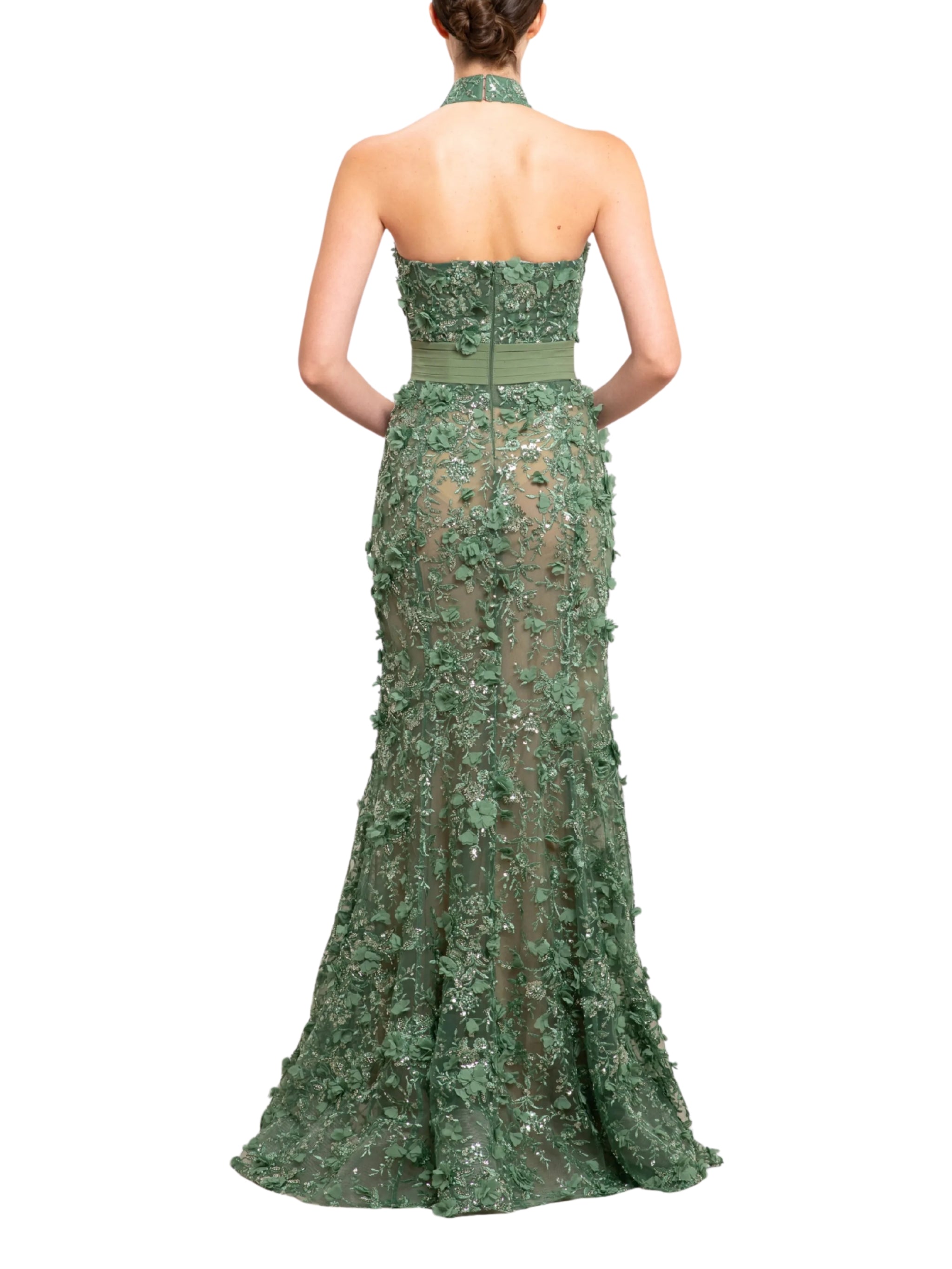 Halter neck long dress