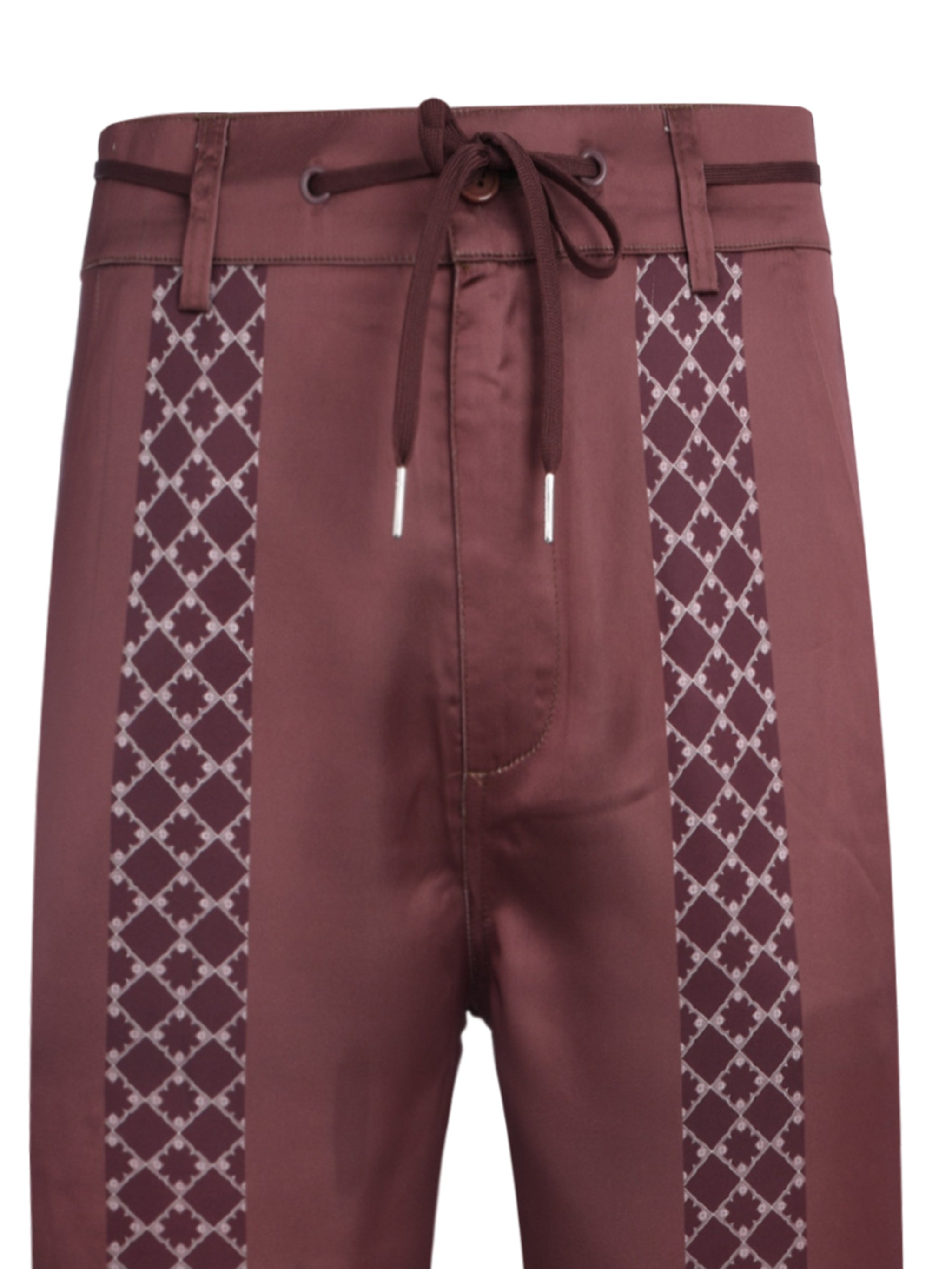 CENMAR BROWN PATTERN PRINTED PANTS