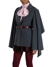 GREY CAPE DETAIL BLAZER