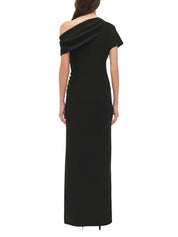 Kally s/l draped midi dress