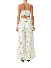 SCARF BELT WIDE LEG PANT