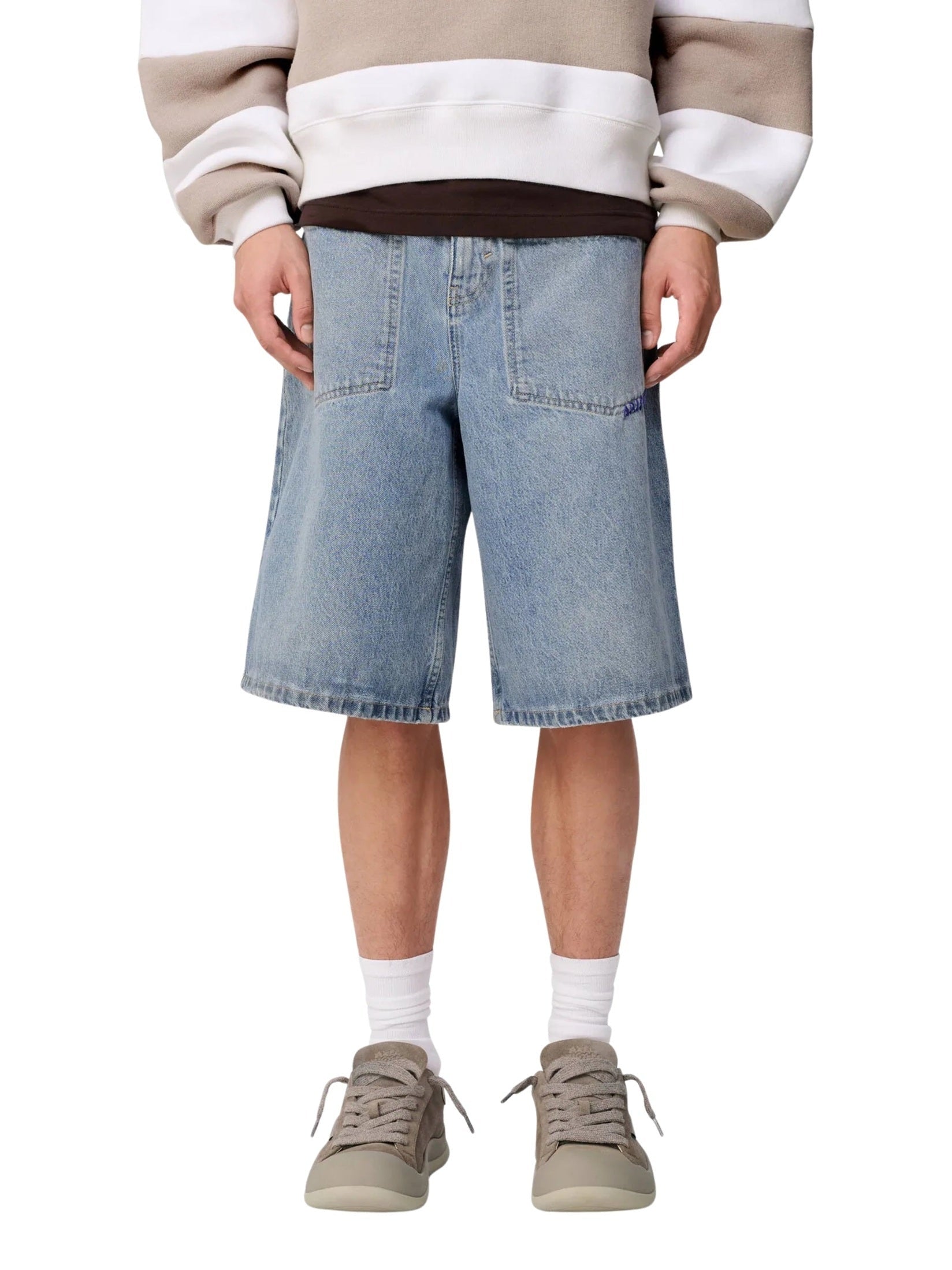 Invert denim shorts