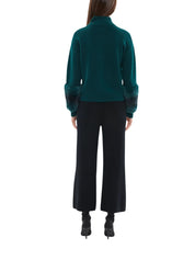 THE CUFF BOMBER IN EMERALD