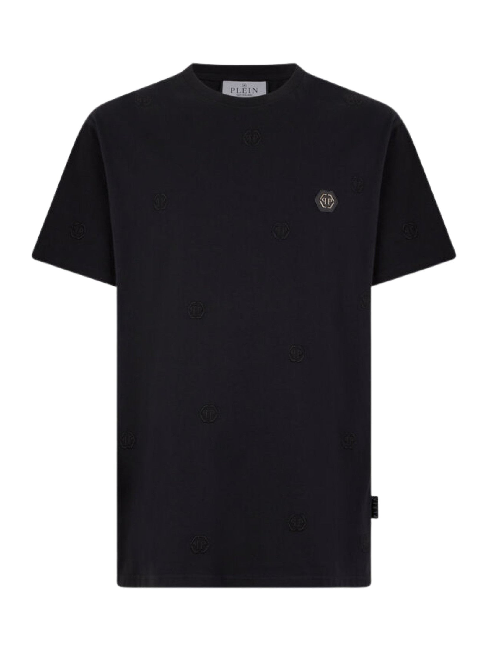 Embroidered round neck t-shirt monogram