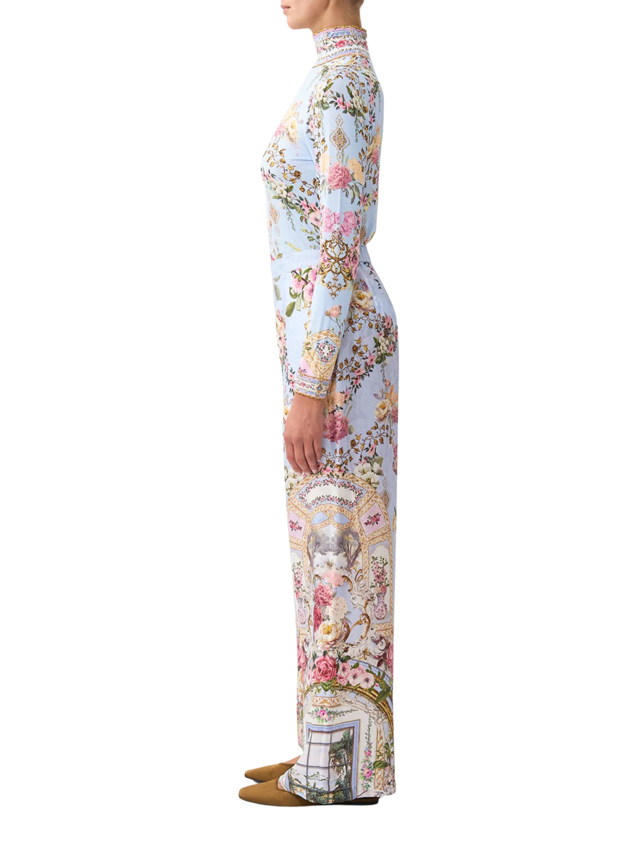 Minimal wide leg pant