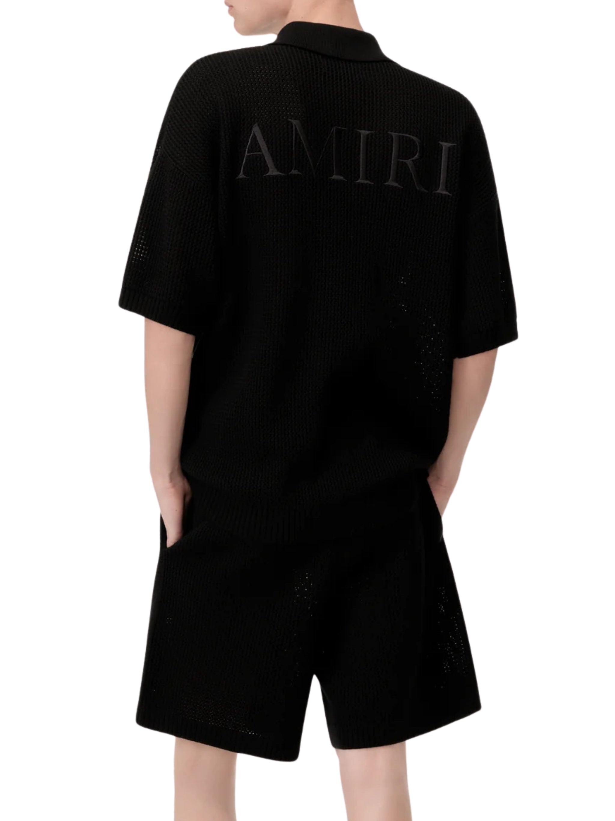 AMIRI CROCHET MESH SHORT