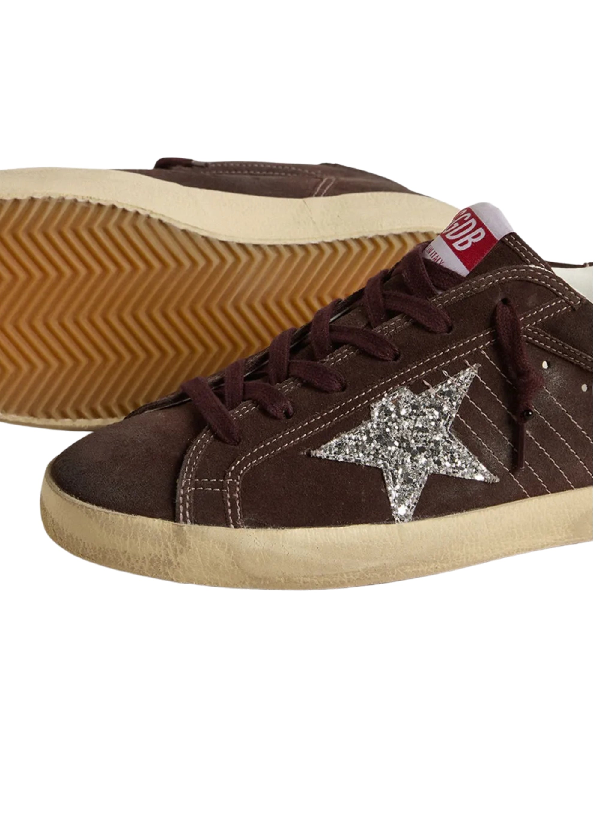 SUPER STAR SUEDE UPPER GLITTER STAR