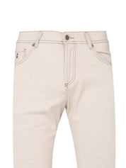 Cotton linen 5 pocket denim