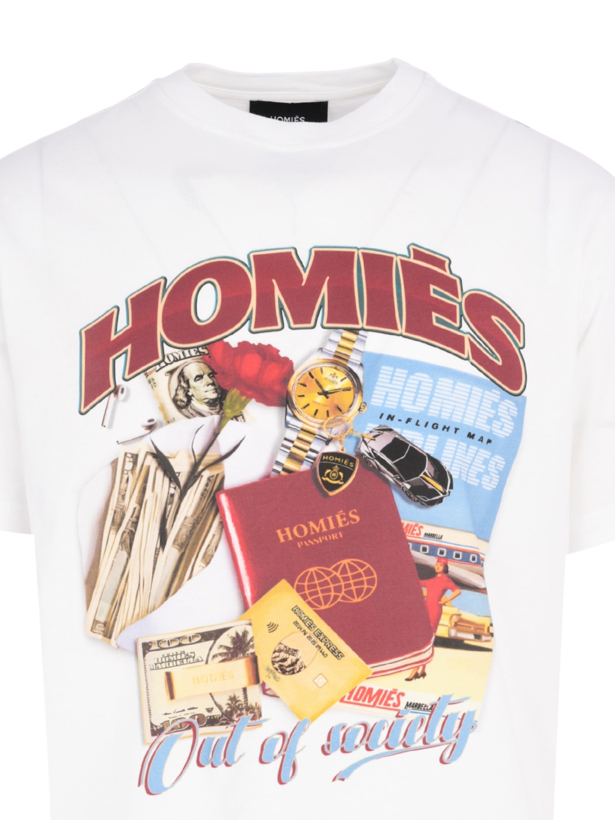 OUT OF SOCIETY T-SHIRT VINTAGE WHITE