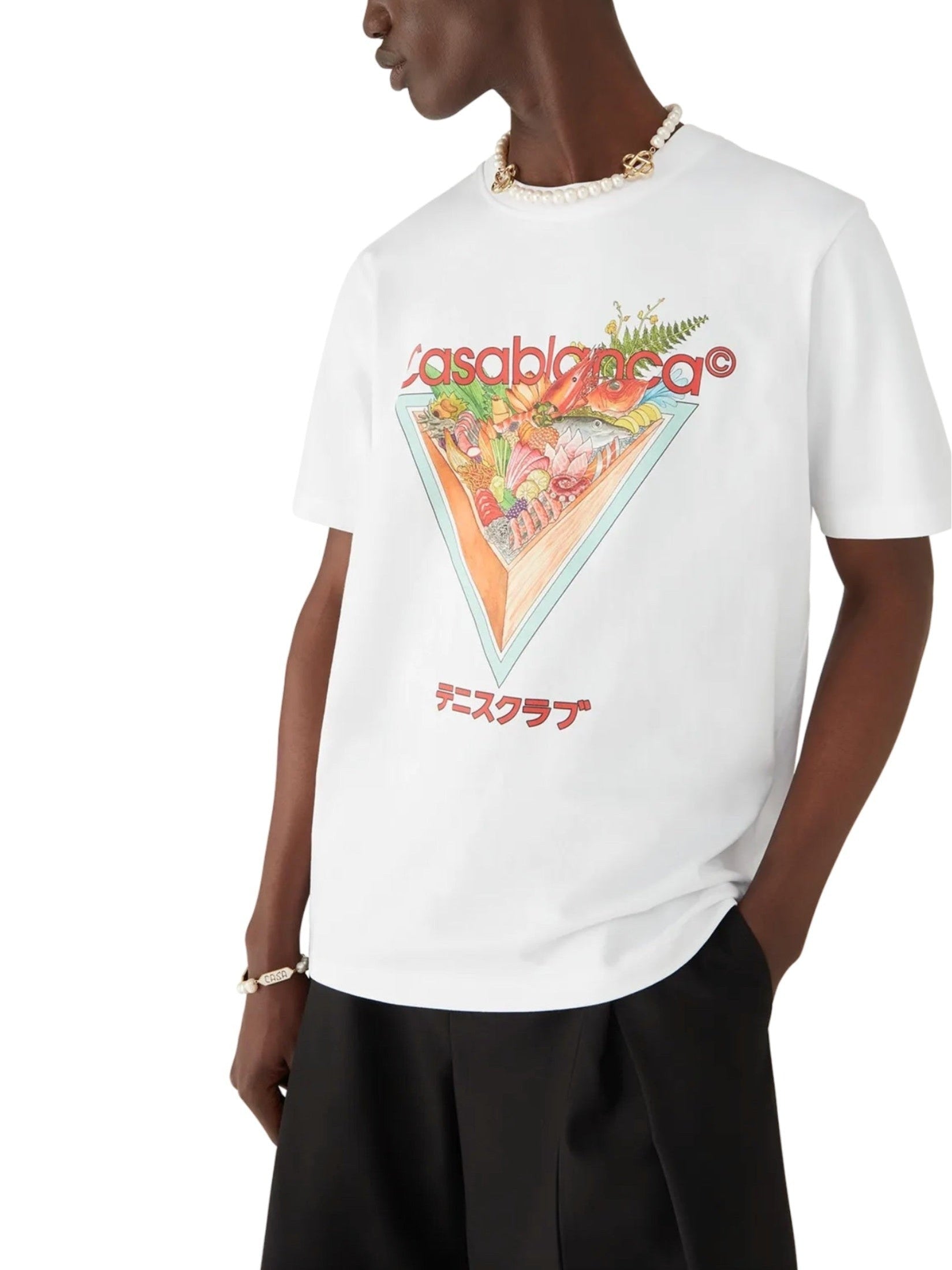 Tennis club icon printed t-shirt