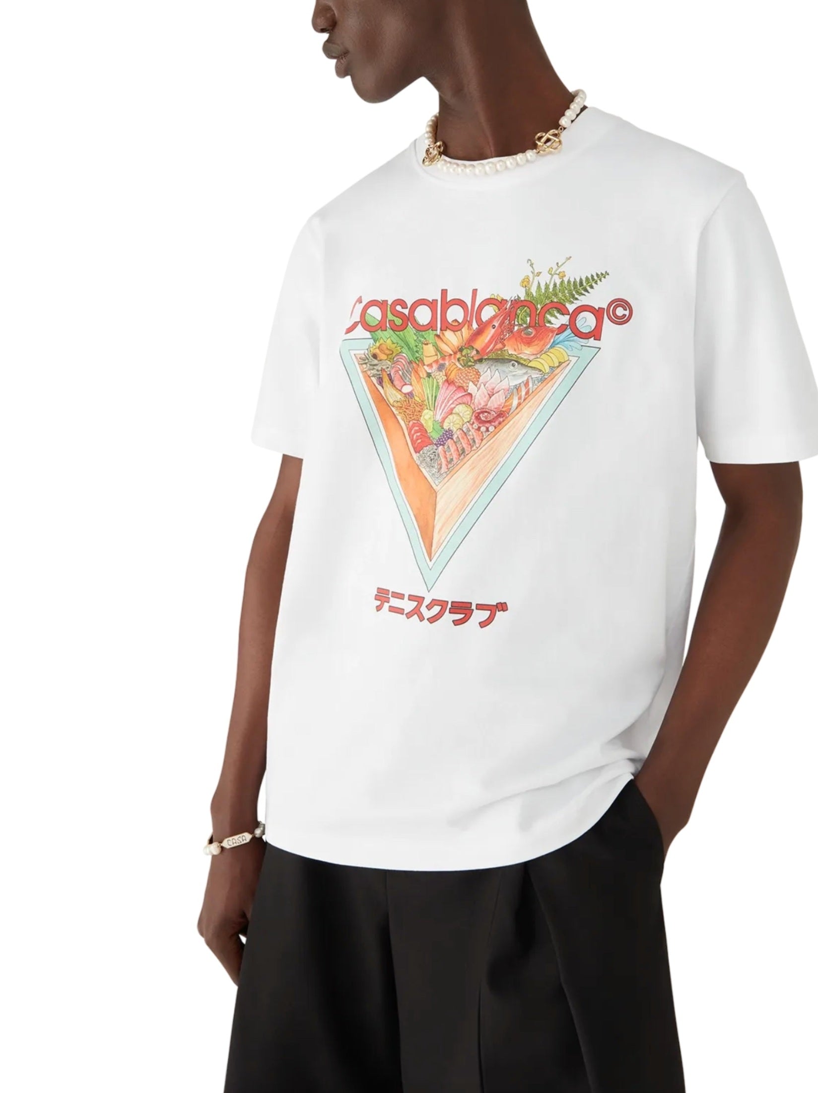 Tennis club icon printed t-shirt