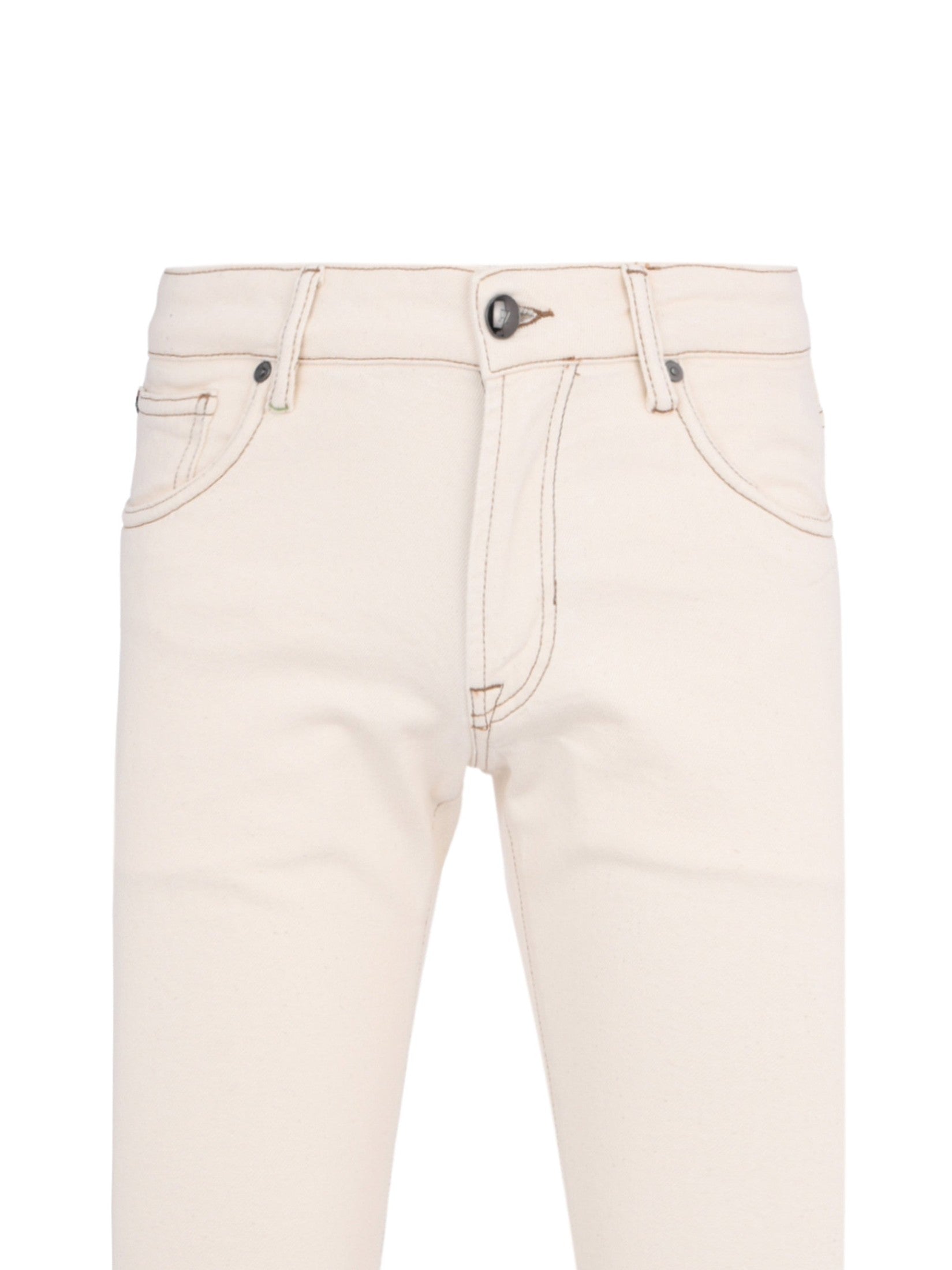 Natural colour 5 pockets jeans