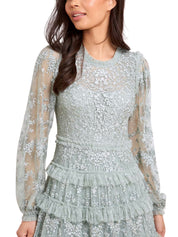 BLOSSOM LACE ANKLE GOWN